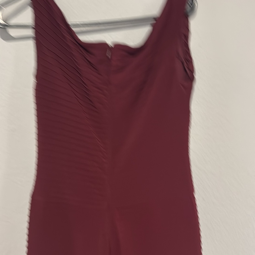 Tadashi Shoji size small S stretchy ruched evening formal dress - Picture 8 of 15
